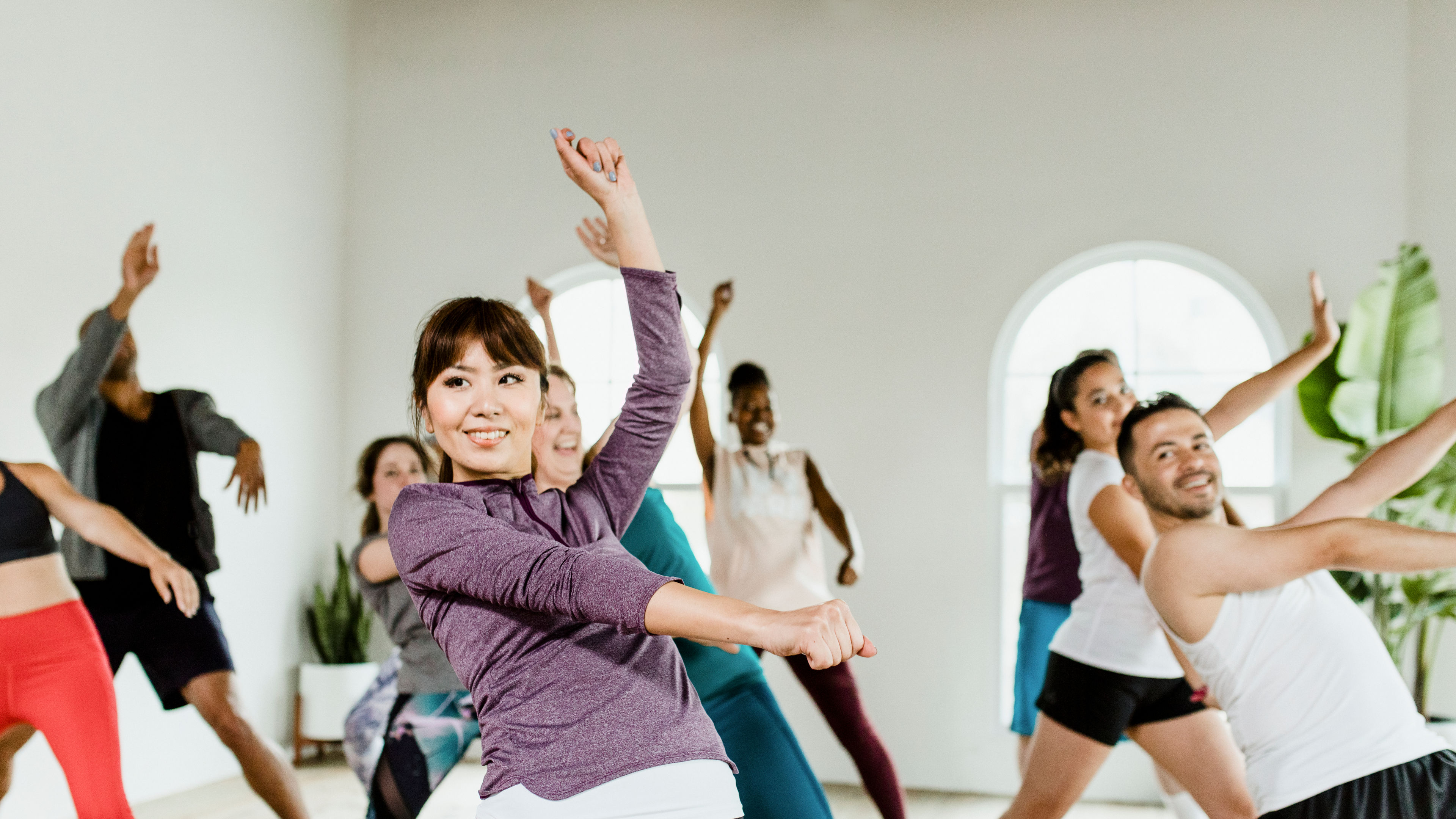 Fitness dance group